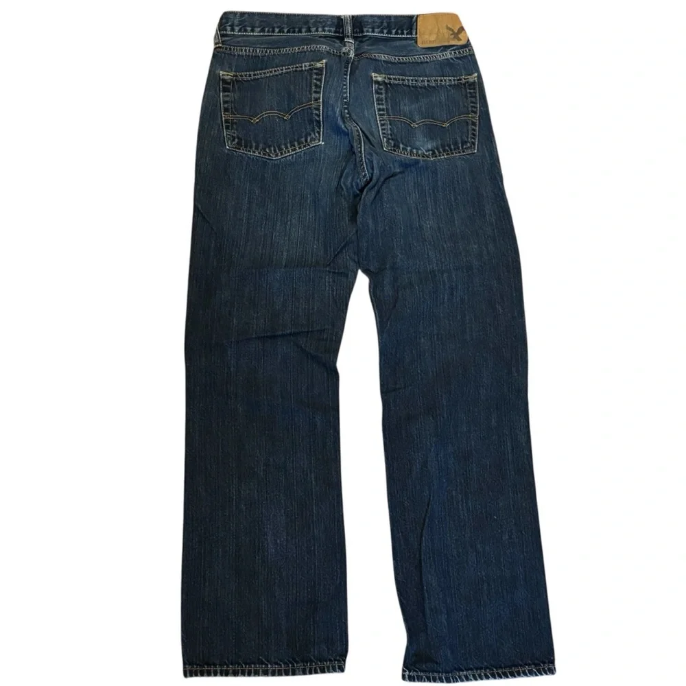 American Eagle Outfitters Jeans 32” x 32” Dark Blue Denim Relaxed 100% Cotton